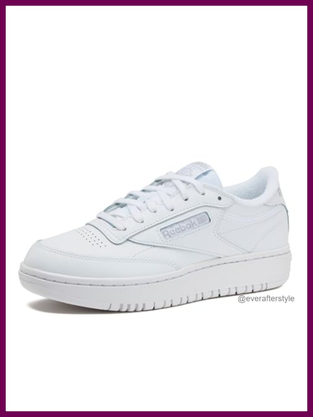 Platform Tennis Shoes Women's Fashion Sneakers Leather Upper Lace-Up